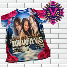Load image into Gallery viewer, Custom All-Over Print Memorial & Celebration Shirt