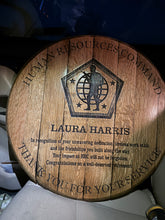 Load image into Gallery viewer, Custom Engraved Barrel Lid Plaque | Retirement, Military & Legacy Gift