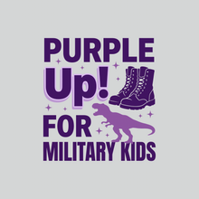 Load image into Gallery viewer, Purple Up Military Child Shirts – Multiple Styles