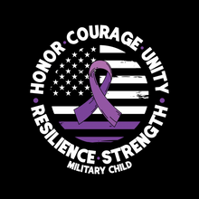 Load image into Gallery viewer, Purple Up Military Child Shirts – Multiple Styles