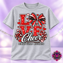 Load image into Gallery viewer, Rineyville Rockets LOVE Cheer Spirit Wear
