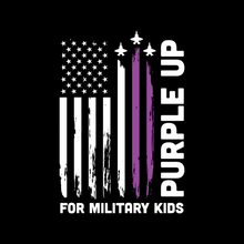 Load image into Gallery viewer, Purple Up Military Child Shirts – Multiple Styles
