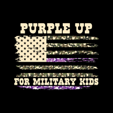 Load image into Gallery viewer, Purple Up Military Child Shirts – Multiple Styles
