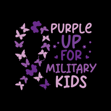 Load image into Gallery viewer, Purple Up Military Child Shirts – Multiple Styles
