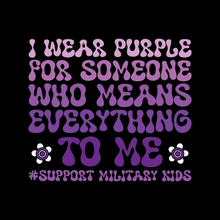 Load image into Gallery viewer, Purple Up Military Child Shirts – Multiple Styles
