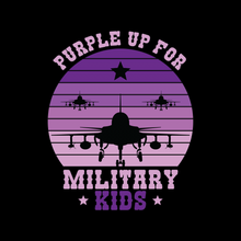 Load image into Gallery viewer, Purple Up Military Child Shirts – Multiple Styles
